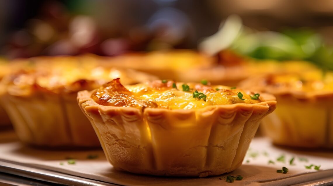 CHEDDAR AND BACON PIE