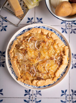 Galette ai finocchi, patate, cipolla e fontina