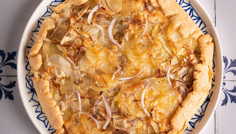 Galette ai finocchi, patate, cipolla e fontina