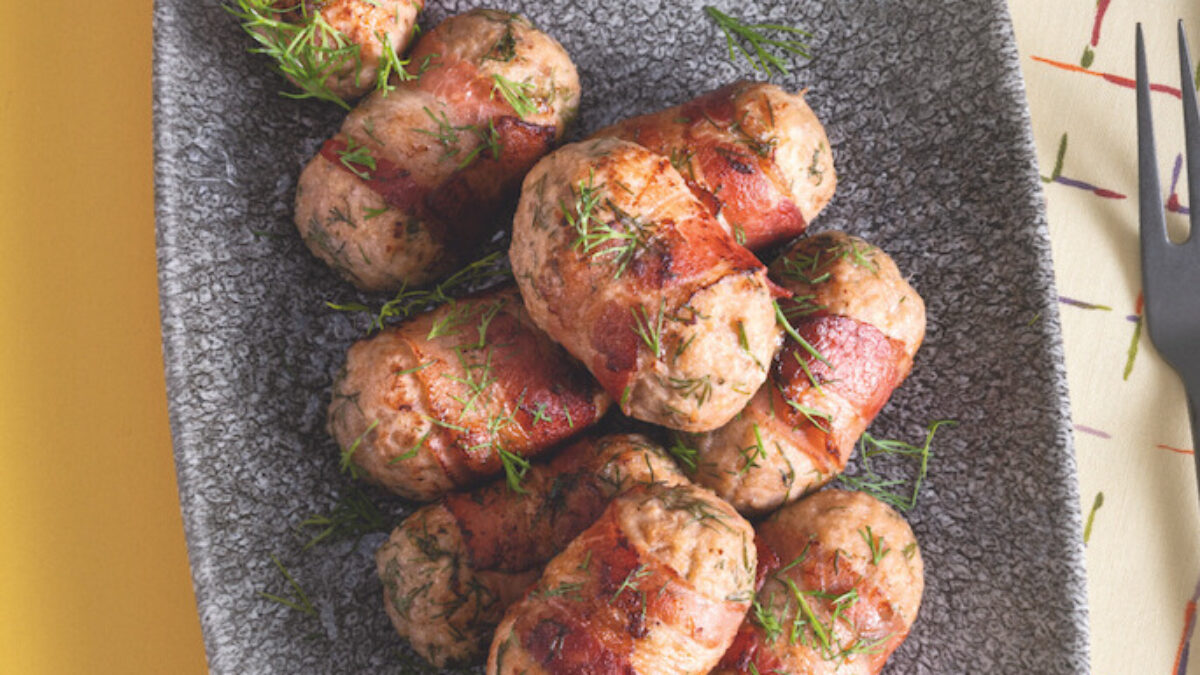 Polpette di vitello, pancetta e topinambur