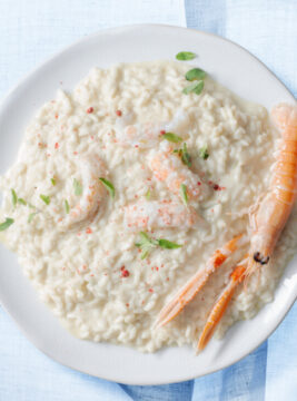 risotto di mare alla maggiorana