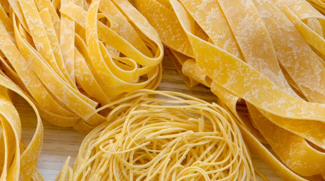 fettuccine, pappardelle, tagliolini