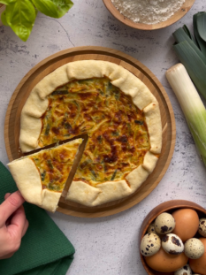 quiche porri e crescenza