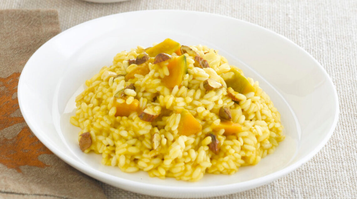 Risotto alla zucca con le mando