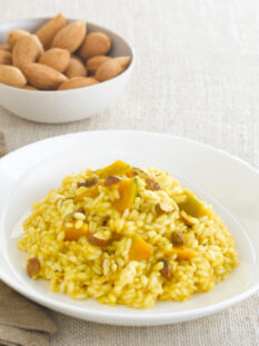 Risotto alla zucca con le mando
