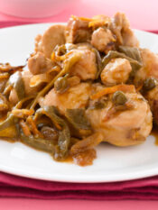 Sella di coniglio all'arancia e semi di finocchio