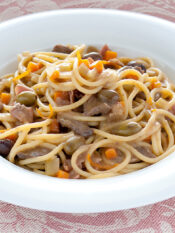 Bigoli al ragù di anatra con arancia