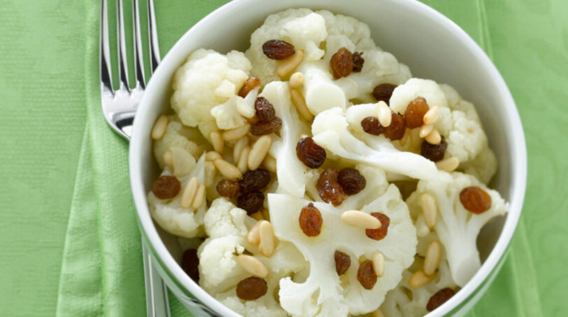 cavolfiore con zabaione salato