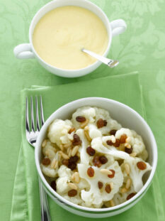 cavolfiore con zabaione salato