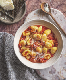 Gnocchi di polenta all'amatriciana