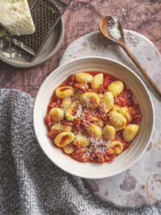 Gnocchi di polenta all'amatriciana