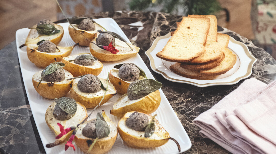 Pere al pate di fegatini