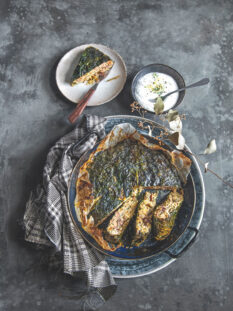 Sformato di coste alla salsiccia e olive