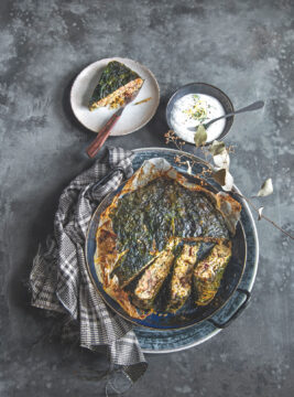 Sformato di coste alla salsiccia e olive