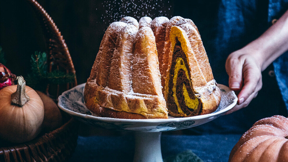 Brioche alla zucca, cacao e cannella