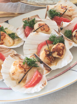 Capesante al pompelmo e burro vanigliato