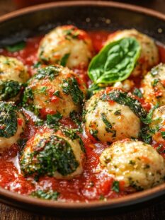 Gnudi with Tomato Sauce