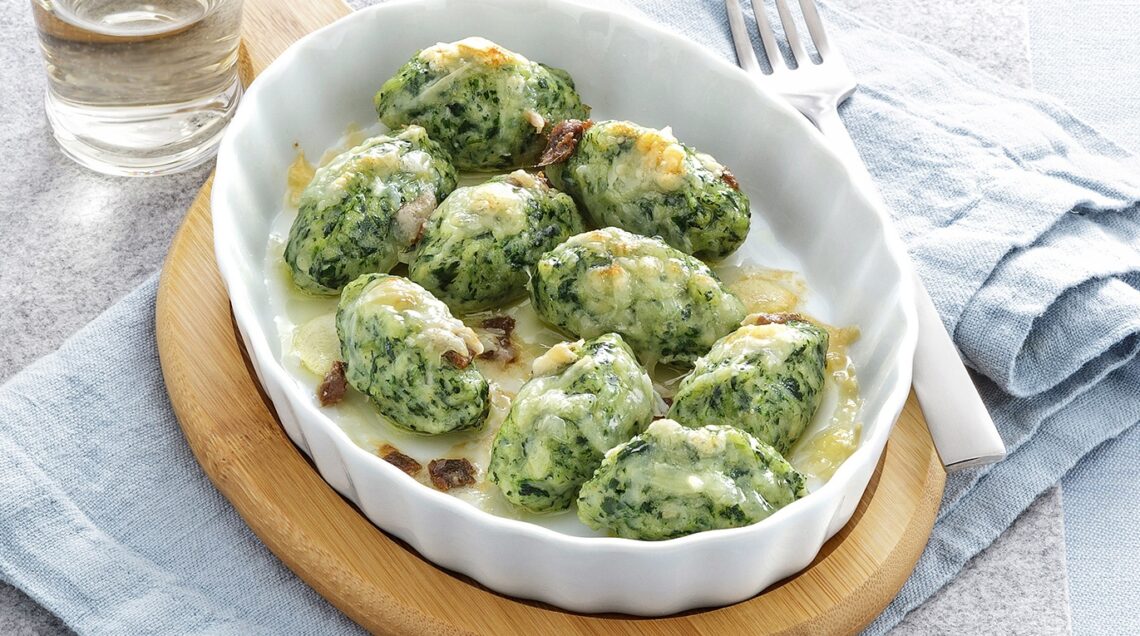MALFATTI di ricotta e bietole al gratin
