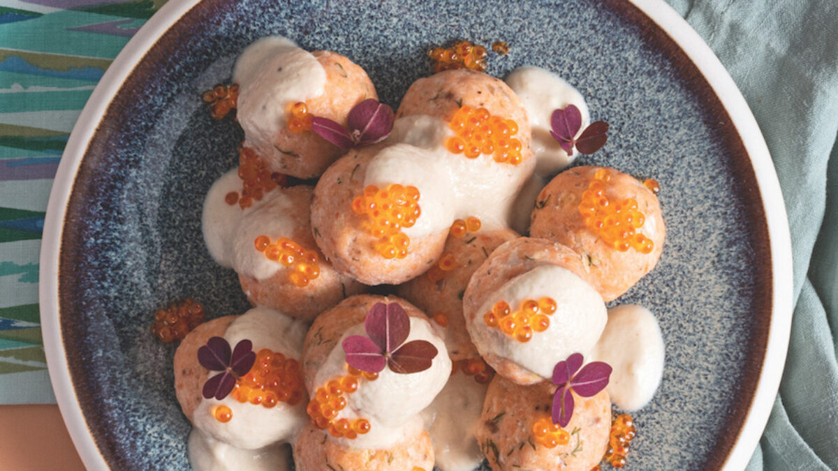 Polpette svedesi di pesce con panna acida