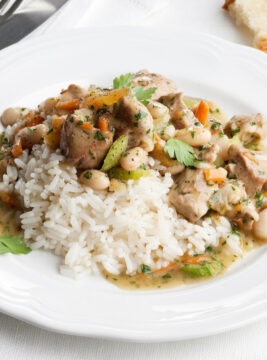 Spezzatino di agnello con i cannellini