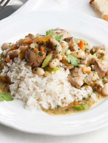 Spezzatino di agnello con i cannellini