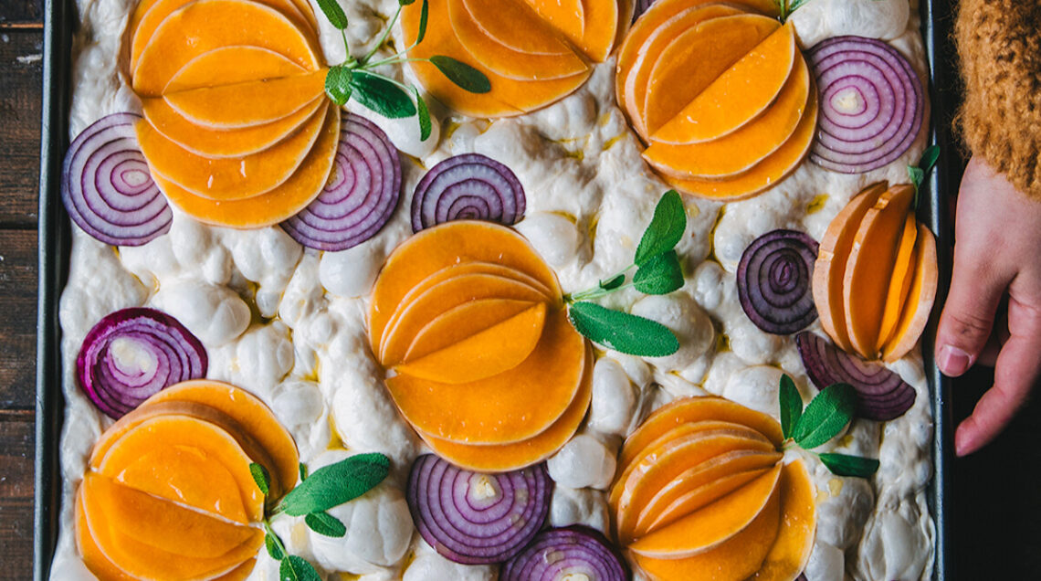 Focaccia mille bolle alla zucca