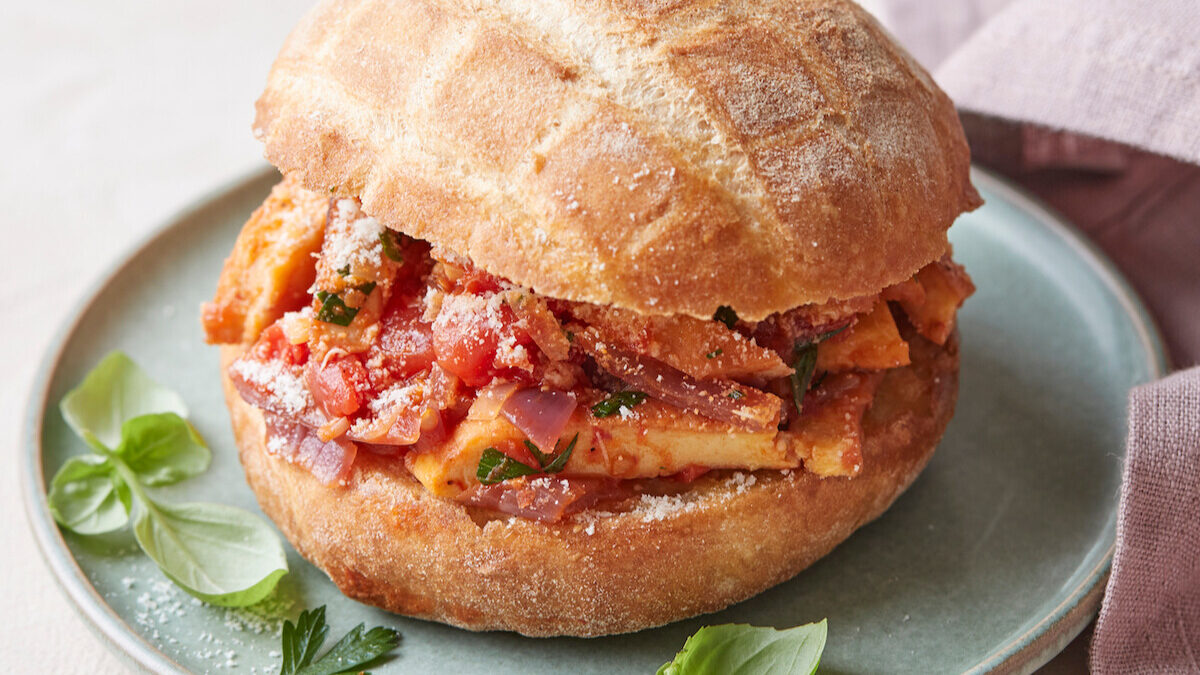 Panino con frittata trippata