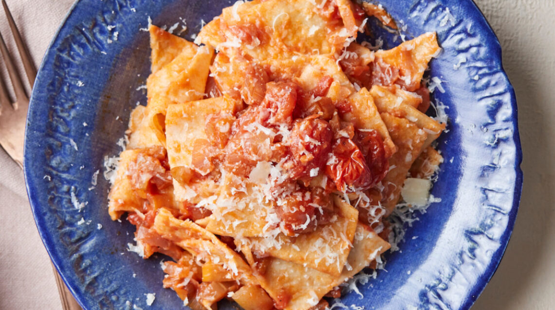 maltagliati con ragù finto