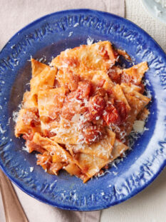 maltagliati con ragù finto