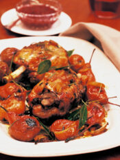 stinco di maiale con pere martine