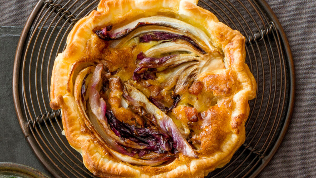 Miniquiche di radicchio e pancetta