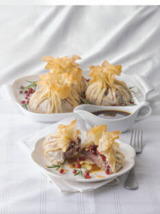 Fagotti di filetto alla melagrana