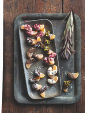 Spicchi di clementine guarniti