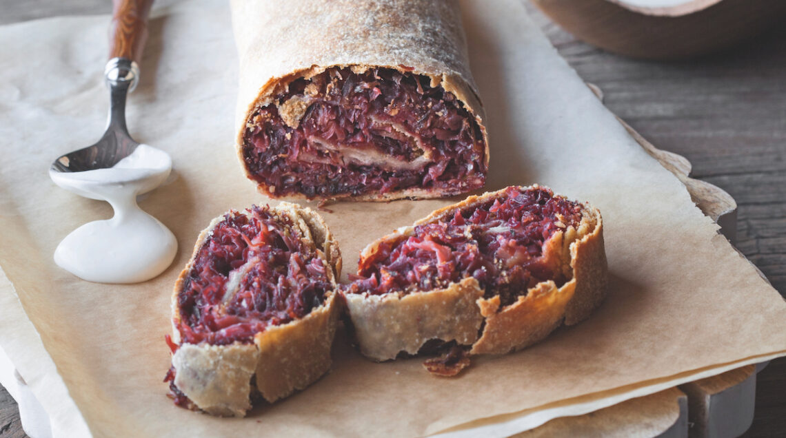 Strudel di crauti rossi