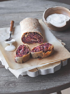 Strudel di crauti rossi