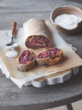 Strudel di crauti rossi