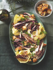 Nicoise invernale di radicchi al forno