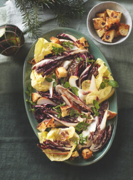 Nicoise invernale di radicchi al forno