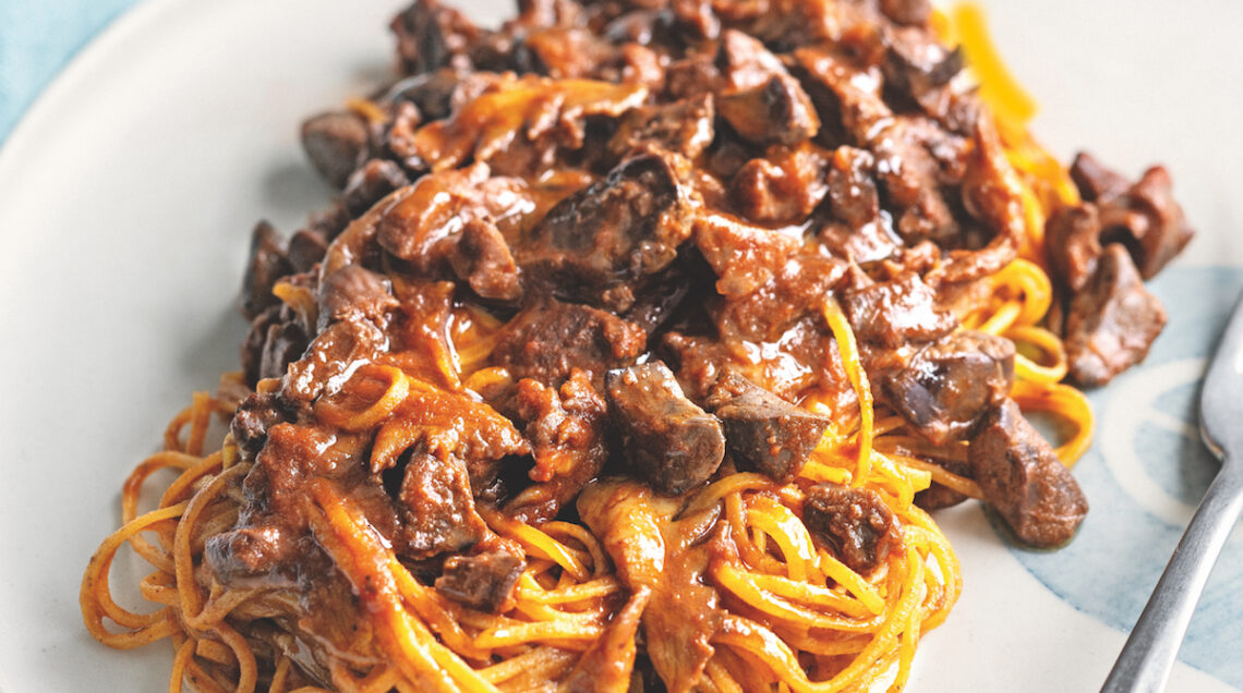 Tajarin al ragù di cortile