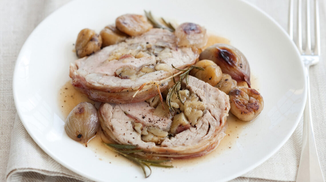 Carré di vitello con marroni