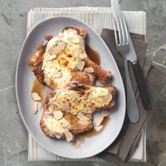 Cotolette di vitello al parmigiano e tartufo