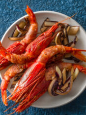 Gamberi Rossi Grigliati Con Radicchio Rosso - NP - Modificata