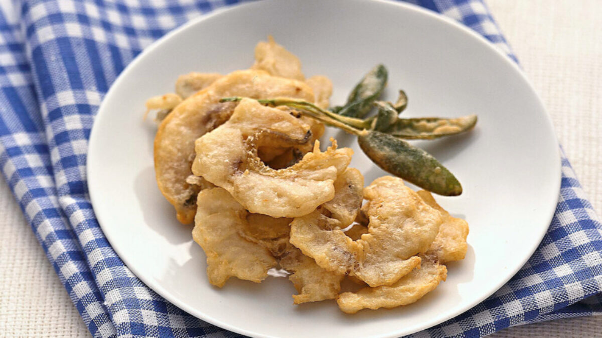 Tempura di stoccafisso e salvia
