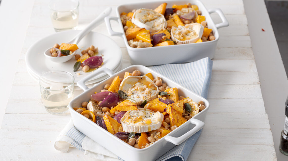 Caprino con zucca e ceci