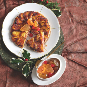 Tatin di patate e prosciutto