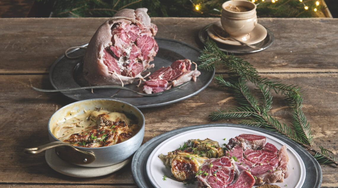 cappello del prete con gratin di ortaggi