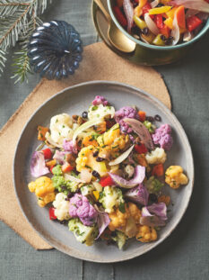 Cavolfiori colorati con giardiniera agrodolce