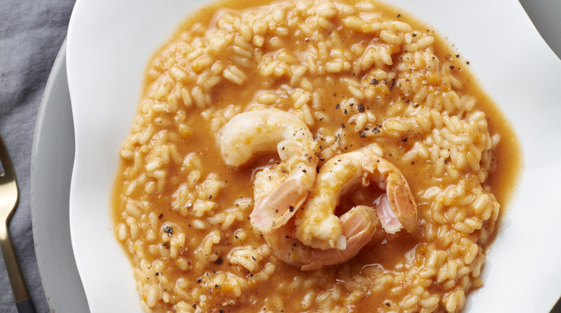 Risotto all'Alta Langa con crema di scampi - NP