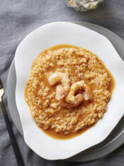 Risotto all'Alta Langa con crema di scampi - NP