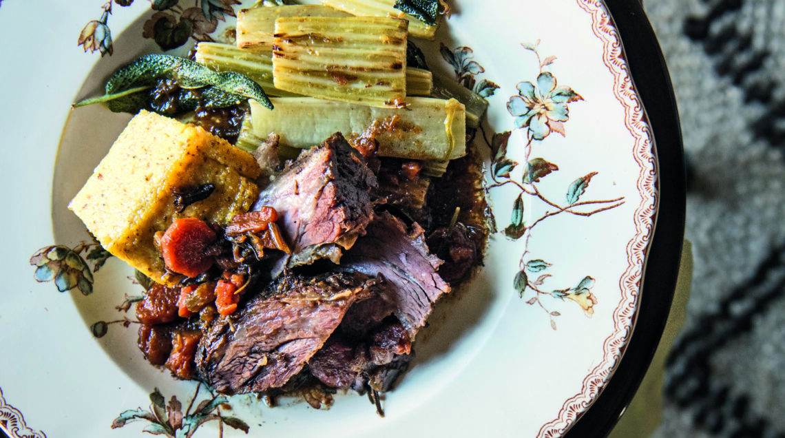 Fracosta di manzo al vino speziato